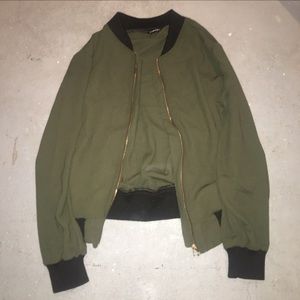 green olive jacket